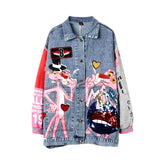 Chaqueta vaquera vintage Y2K para mujer